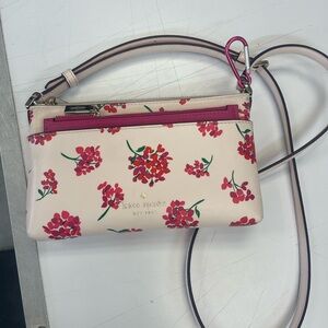 Kate Spade Pink Floral Crossbody Bag
